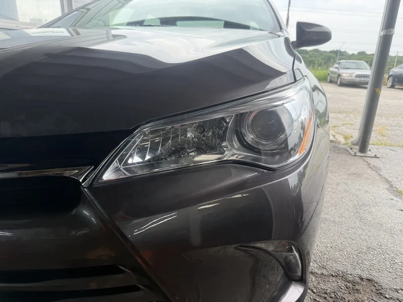 That headlight after restoration, clear right through to the reflector