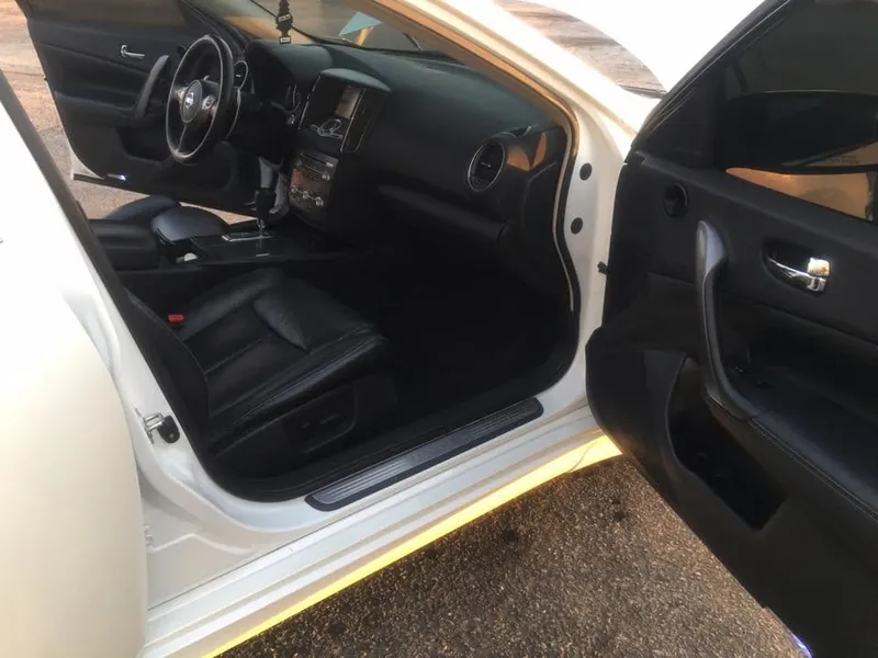 White sedan interior - interior detail