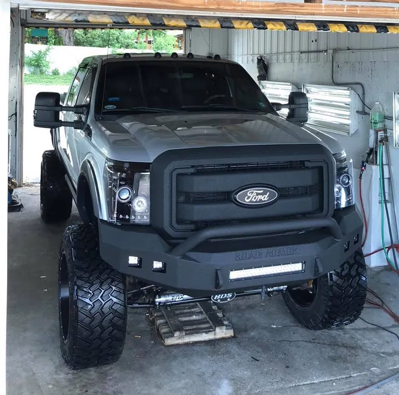 Gray pickup truck - exterior after detailing