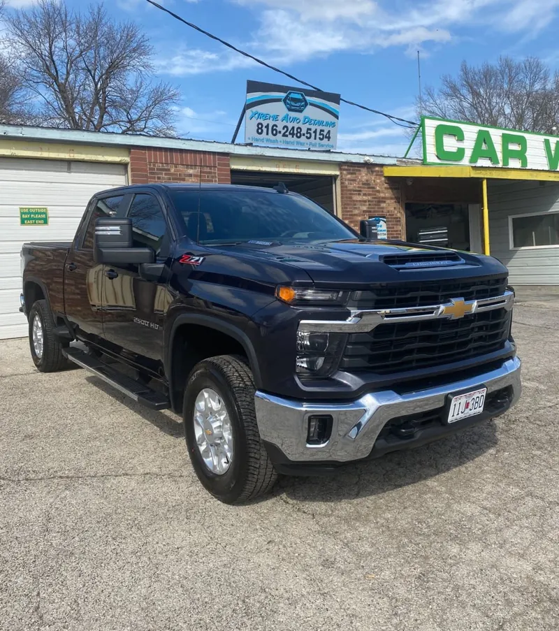 Black pickup truck - exterior after detailing