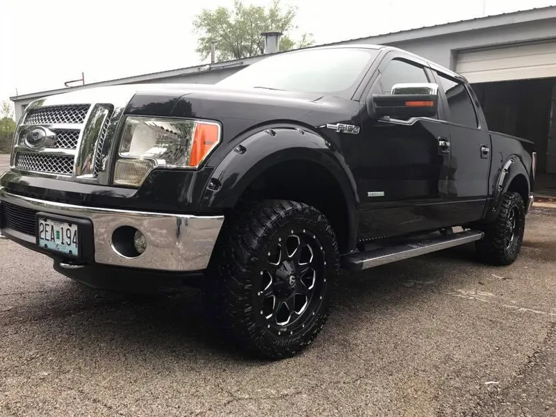 Black pickup truck - exterior after detailing