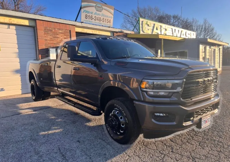 Gray pickup truck - exterior after detailing