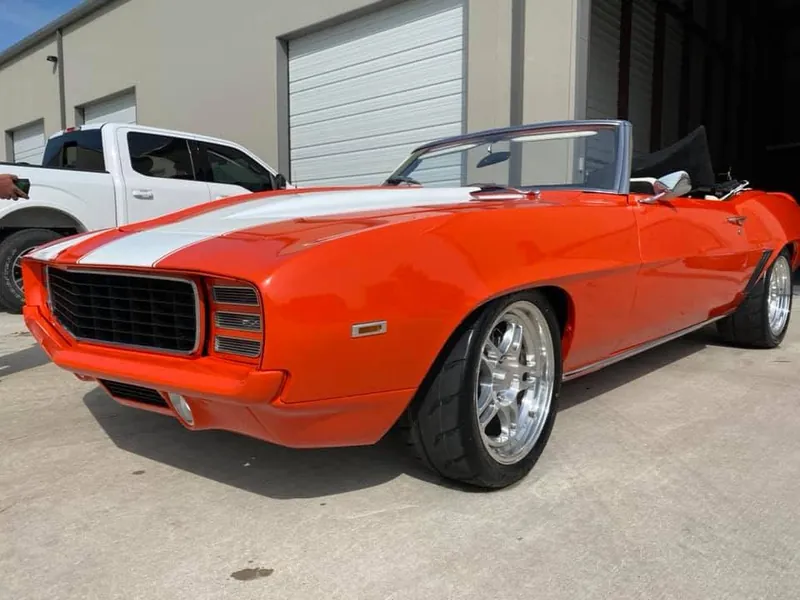 Orange coupe (classic) - exterior after detailing