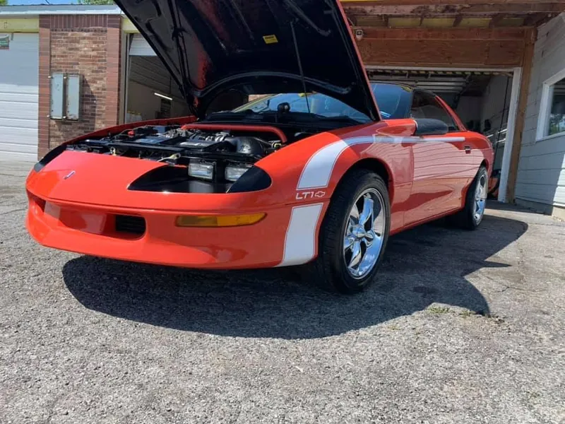 Orange sports car - exterior after detailing