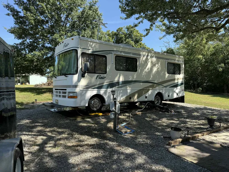 Tan motorhome - exterior after detailing