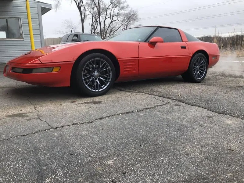 Red sports car - exterior after detailing