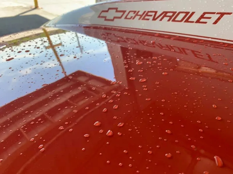 Orange coupe - exterior after detailing