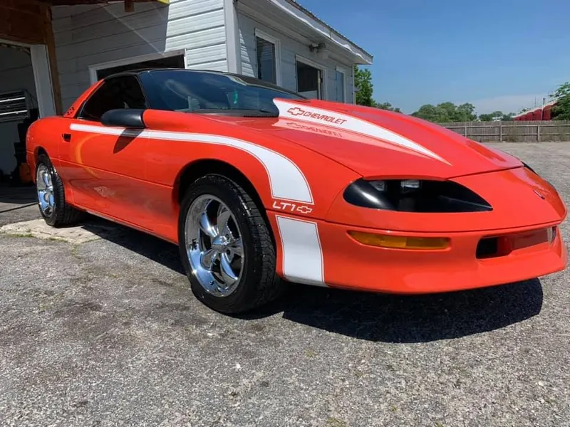 Orange coupe - exterior after detailing