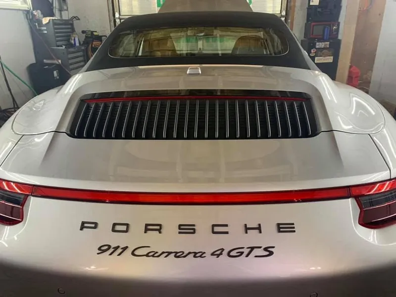 Silver sports car - exterior after detailing