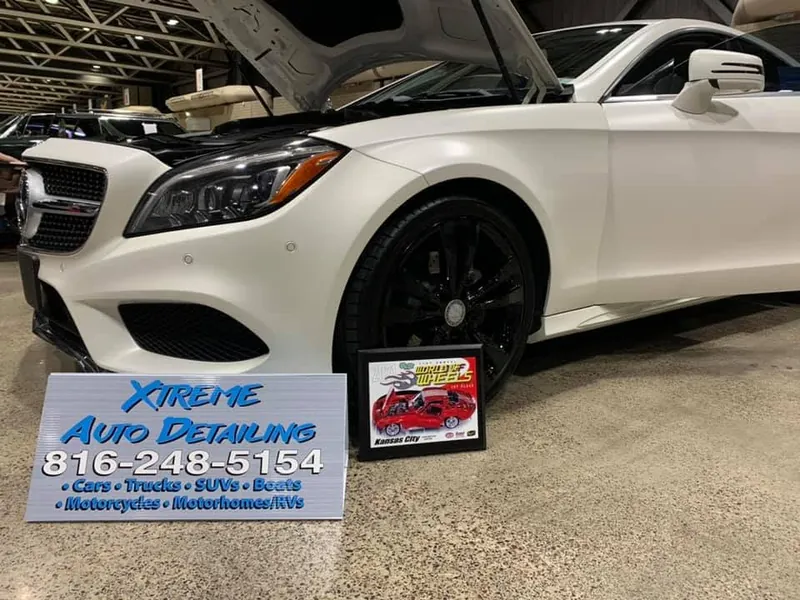 White coupe - exterior after detailing