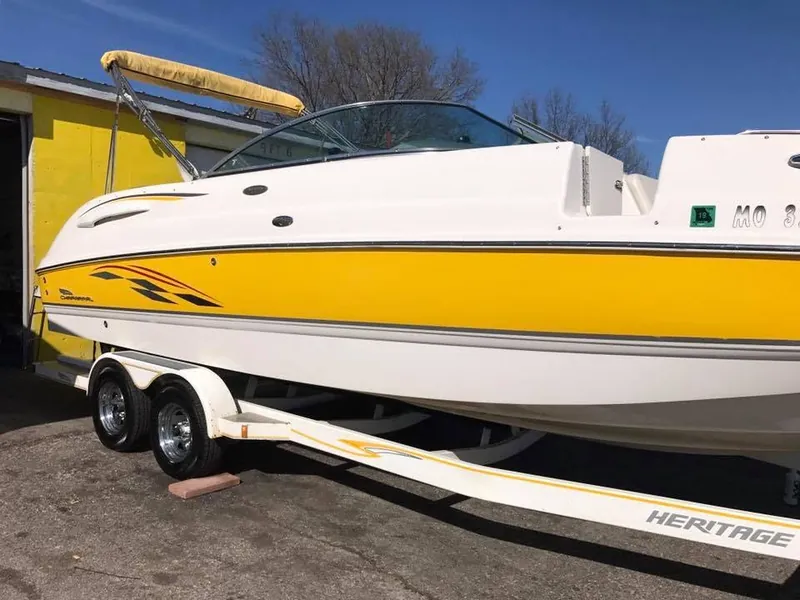 Yellow speedboat - exterior after detailing