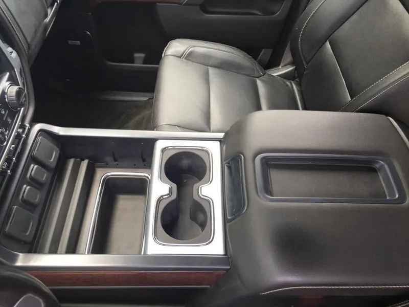 Black car (console detail) - interior detail