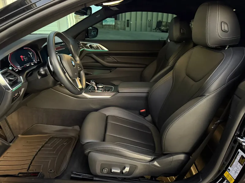 Black coupe - interior detail