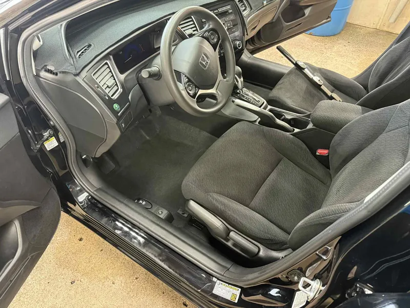 Black sedan - interior detail