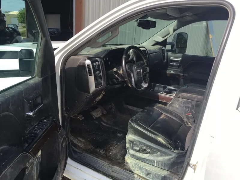 Black truck - interior detail