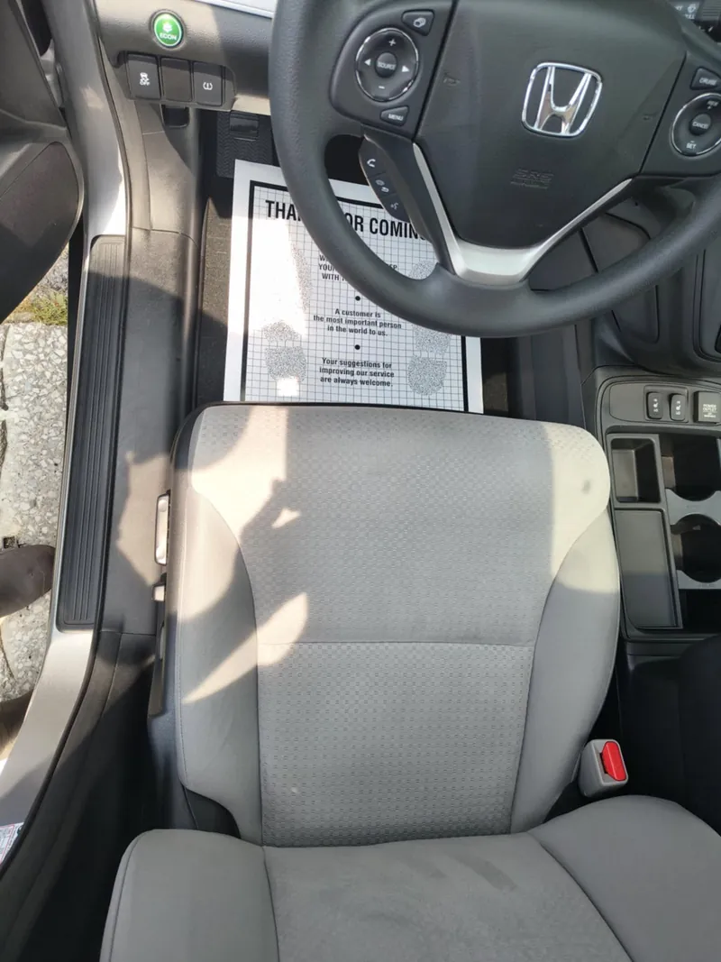 Gray SUV interior - deep-clean detail (front seat)