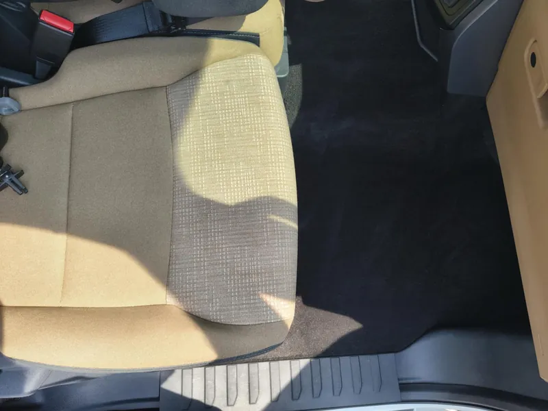Tan pickup-truck interior - deep-clean detail (front seat)
